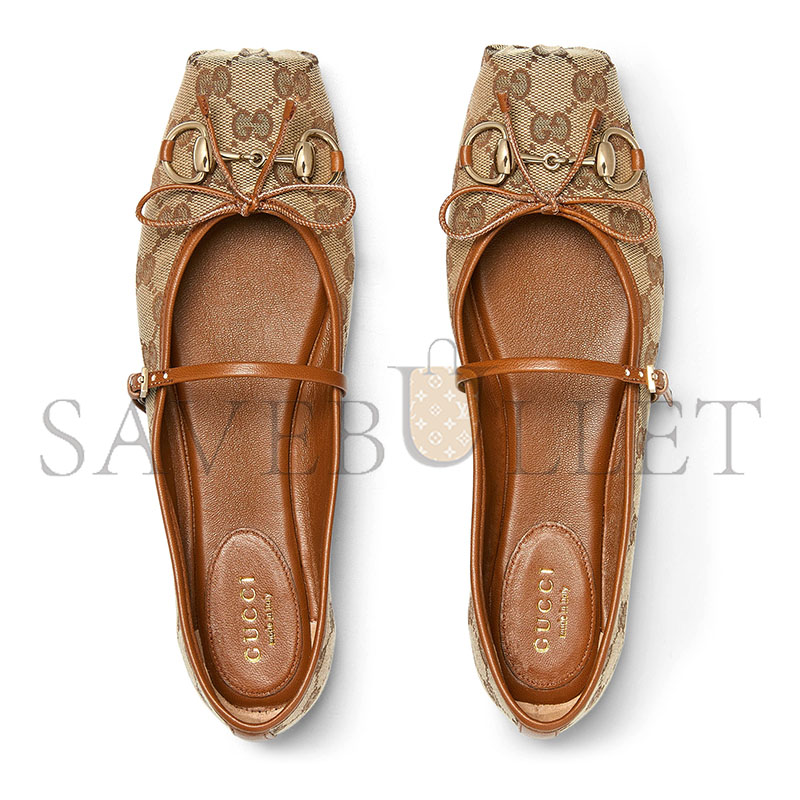 GUCCI WOMEN'S GUCCI HORSEBIT BALLET FLAT 814321 GUCCI WOMEN'S GUCCI HORSEBIT BALLET FLAT 814321